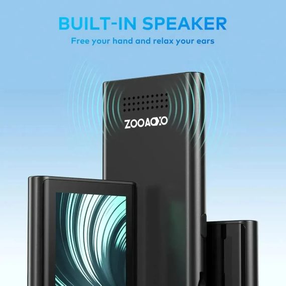 MP3-плеєр ZOOAOXO M600 — Bluetooth 5.2, 64 ГБ, FM-радіо, диктофон, HD-динамік, міні-дизайн | Зображення 2