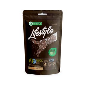 Рулеты из утки и трески Nature's Protection Lifestyle snacks for dogs, duck and cod rolls 75 гр