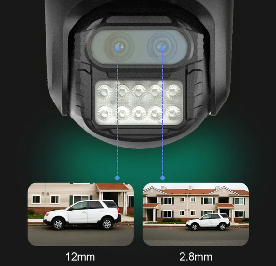 Зовнішня IP WiFi камера TOX EP11-QQ-6M-8X 9MP(3MP+3MP+3MP) Автостеження за людьми icsee | Зображення 2