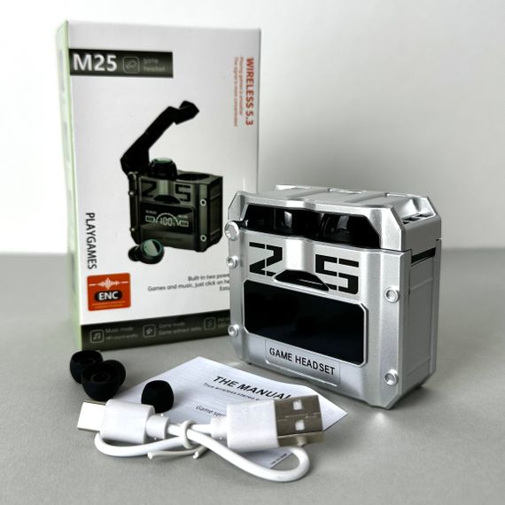 Бездротові навушники M25 series, Gaming EarBuds , Smart Case (Чорний) | Зображення 3