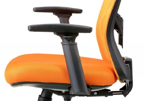 Офісне крісло Dawn orange (жовтогаряче) з профільованим сидінням і розкладною спинкою до 135 градусів | Зображення 7