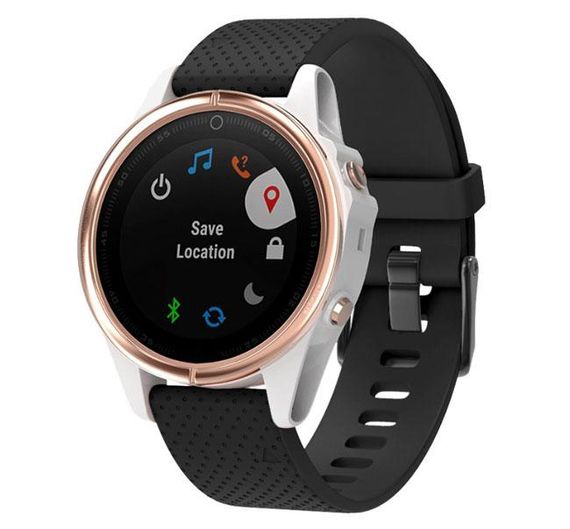 Силіконовий ремінець Primo для годинника Garmin Fenix 5S / 5S Plus / 6S - Black