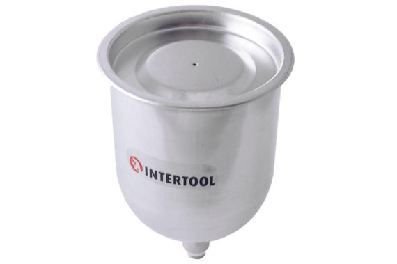 Бачок для краскопульта Intertool - 600 мл наружная резьба М14 x 1,25 мм (PT-1907) | Зображення 1