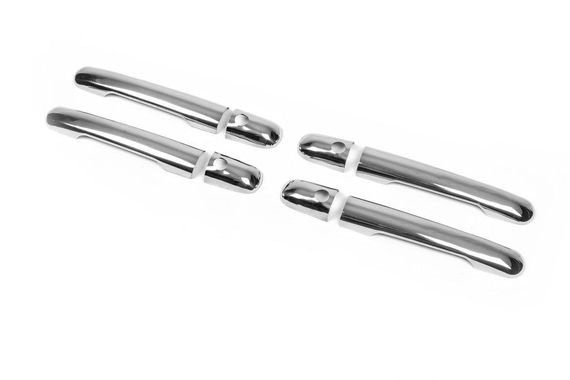 Накладки на ручки (нержавіюча сталь) 3 штуки. OmsaLine - Італійська нержавійка для Mercedes Vito W638 1996-2003 років. | Зображення 9