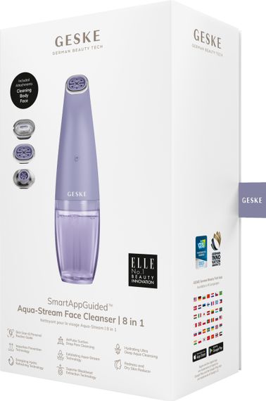 Очищуючий засіб для обличчя GESKE Aqua-Stream Face Cleanser 8в1 purple | Зображення 7