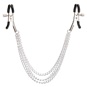 Зажимы на соски "Clamps three chains", три цепочки sexstyle