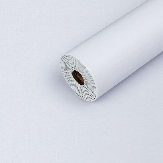 Самоклейна вінілова плитка в рулоні білий льон 0,6*3 мм Мат SW-00002041