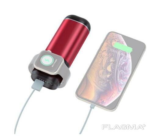 Power Bank 3 в 1 (Iphone Apple Watch AirPods) Бордовый | Зображення 4