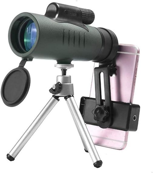 Монокулярний телескоп 12X42 з BAK4 призмами та триногою, для спостереження за птахами, природою та полюванням | Зображення 1