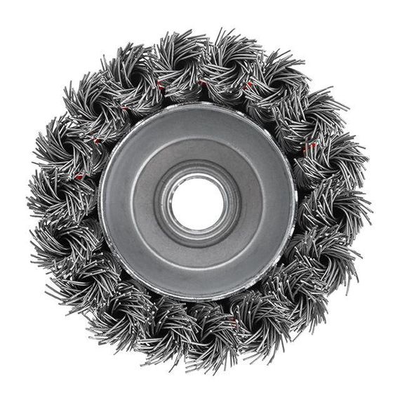 Щітка чашкова 75 мм, для КШМ, М14 (пучки крученого дроту) INTERTOOL BT-2075 | Зображення 2