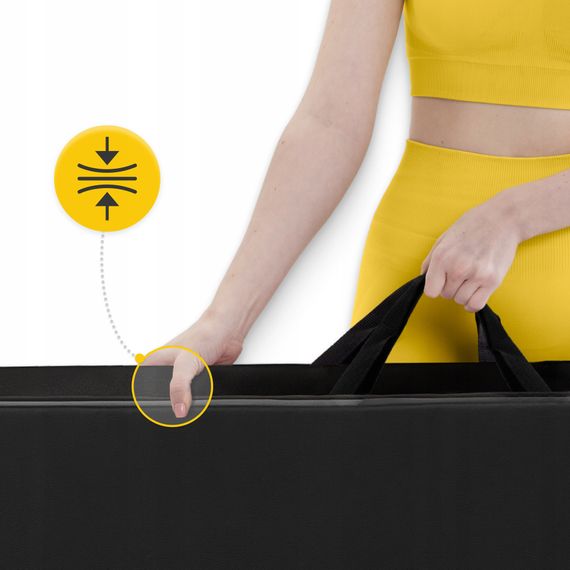 Мат гімнастичний складаний 4FIZJO XL 240 x 120 x 5 см Black (P-5907739319708) | Зображення 6