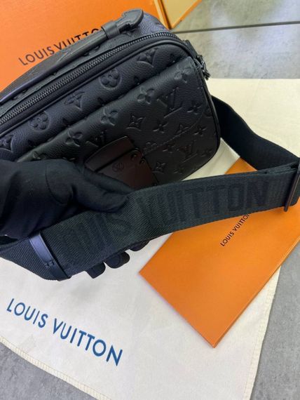 Сумка месенджер Louis Vuitton S-LOCK чорний чоловічий c808 | Зображення 3