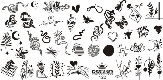 Пластина 122 для стемпінгу Designer Professional (12х6см) | Зображення 1