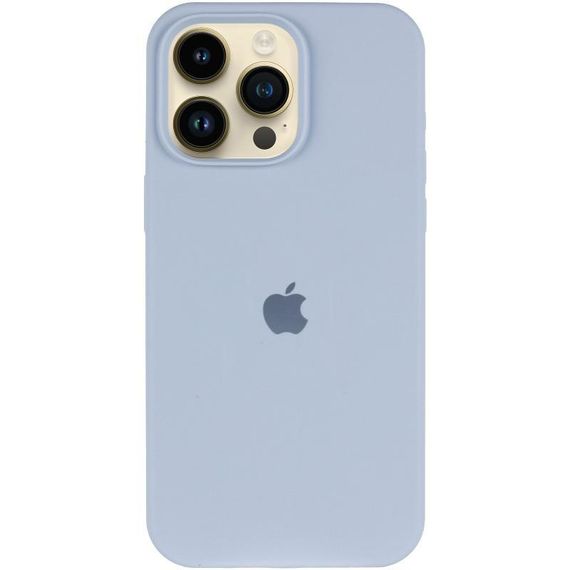 Чохол Silicone Case (AA) Logo with MagSafe для Apple iPhone 13 Pro (6.1") Блакитний / Lilac Blue | Зображення 1