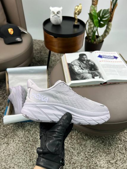 Кроссовки HOKA Clifton 8 Light Purple Grey Стиль та комфорт на кожен день весна / літо / осінь B4150 | Зображення 5