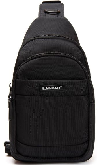 Сумка слинг Lanpad тканевая, черный | Зображення 2