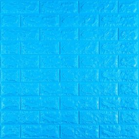 3D панель самоклеющаяся 700x770x7мм кирпич Синий (003-7) SW-00000060