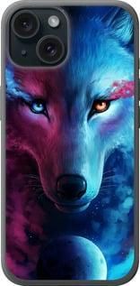 Чохол на iPhone 15 Арт-вовк із силікону FCh_005397