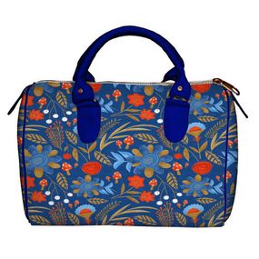 Сумка бочонок Barrel Казкові квіти 28x18x17 см (SB_23S012_SI)