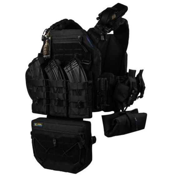 плитоноска Warmor Gen.3 Pro Max + 9 підсумків чорний