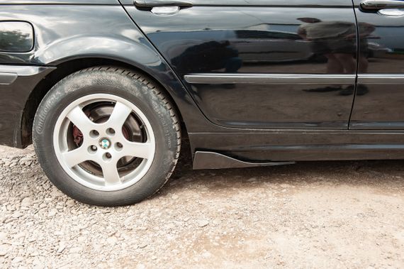 Універсальні Flap накладки на бокові пороги тип-B (2 шт, чорний глянець, ABS-пластик) | Зображення 2