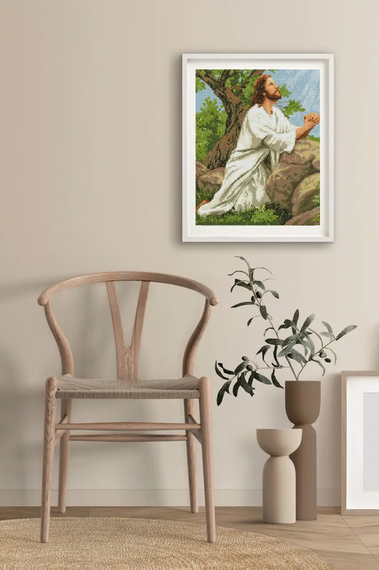 Алмазна мозаїка Ікона Молитва Ісуса 40х50 см ColorArt  SP013 | Зображення 3