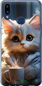 Чохол на Samsung Galaxy A10s A107F Білий кіт "5646t-1776-2448"