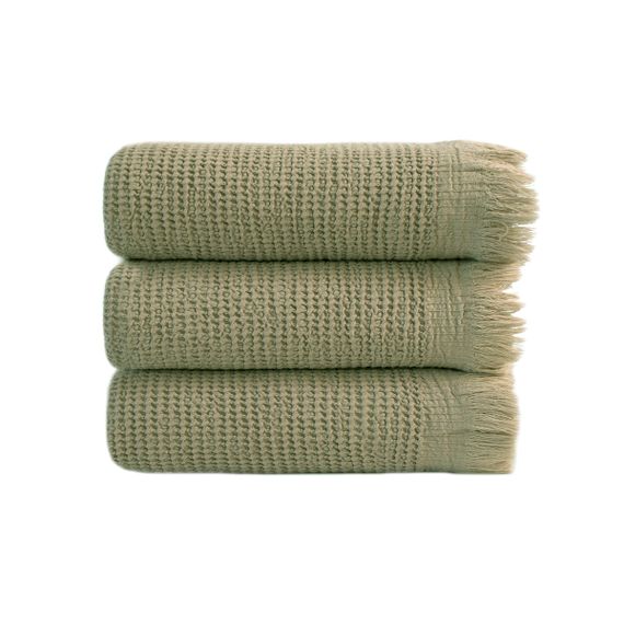 Набір рушників Lotus Home 100545 Туреччина 30*50 см  Бавовна + бамбук Оливковий