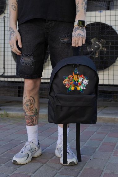 Повсякденний Рюкзак Шкільний  Without Compact З Принтом Щенячий Патруль Black | Зображення 1