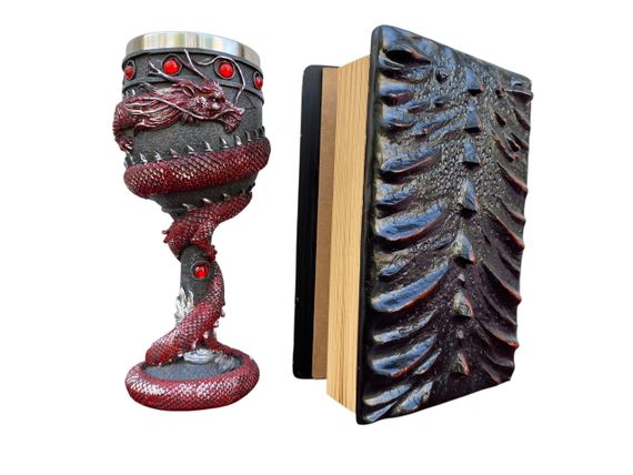 Подарунковий набір Келих 3D Танкард Red і Блокнот 3D «Око Пламінного Дракона» | Зображення 1