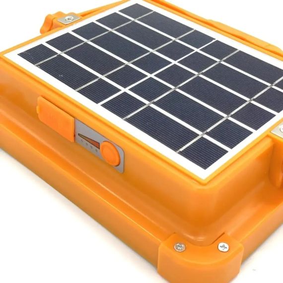 Портативная солнечная батарея универсальная для заряда Power bank Solar LED light D8 12000 mAH | Зображення 3