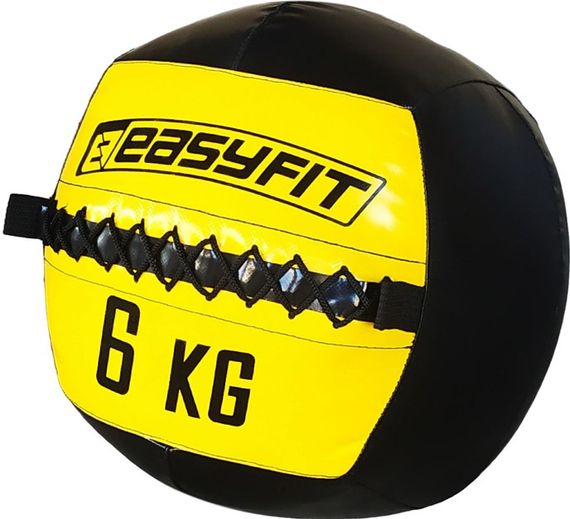 Медичний м'яч EasyFit Wall Ball медбол, волбол 6 кг (EF-WB-06)