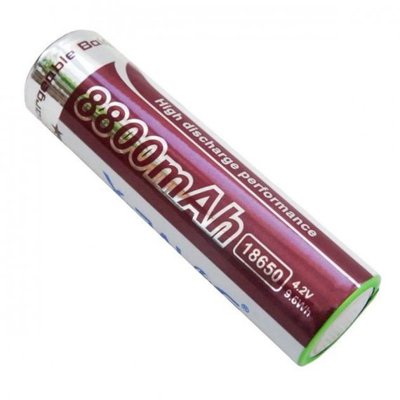 Літієвий акумулятор 18650 X-Balog 8800mAh 4.2V Li-ion літієва акумуляторна батарейка JU-422 для ліхтариків