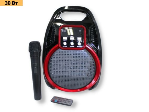 Портативна колонка XPRO RX 820BT валіза 30Вт, USB, SD, FM радіо, Bluetooth, 1 мікрофон, ДУ чорна (RX820BT_1513) | Зображення 1