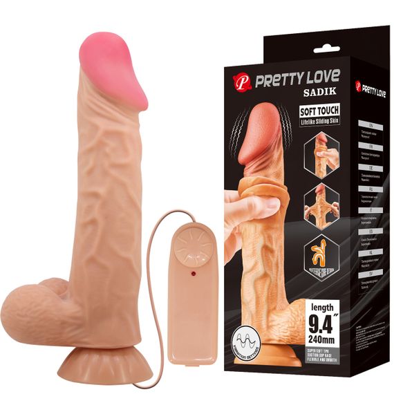 Вибратор - Pretty Love Sliding Skin 9.4" Flesh sexstyle