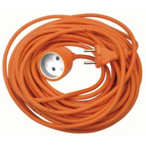 Подовжувач без заземлення, 1 гніздо, 5м, 10А, ПВС 2*1,0 помаранчевий, MARSO (арт. 49-48-85)