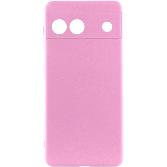 Чехол Silicone Cover Lakshmi Full Camera (A) для Google Pixel 6a Розовый / Pink