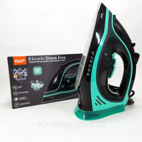 Парова праска для одягу побутова RAF R.1250 2200 Вт, Праска для прасування дитячих речей LA-30 | Зображення 7