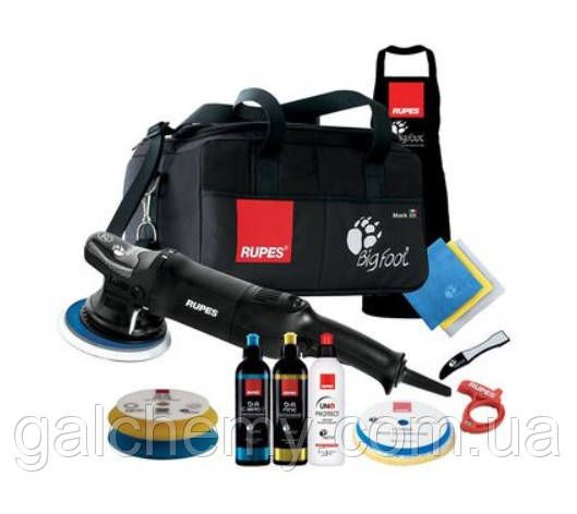 Ексцентрикова полірувальна машина в максимальному наборі LHR21ES LUX, ТМ RUPES