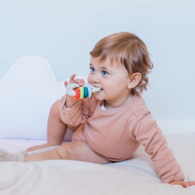 Прорезыватель Suavinex силиконовый с бряскальцем/мультицвет (401439) | Зображення 2