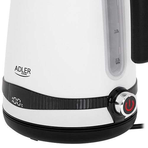 Чайник електричний з регулятором температури Adler AD-1295-White 1.7 л | Зображення 4
