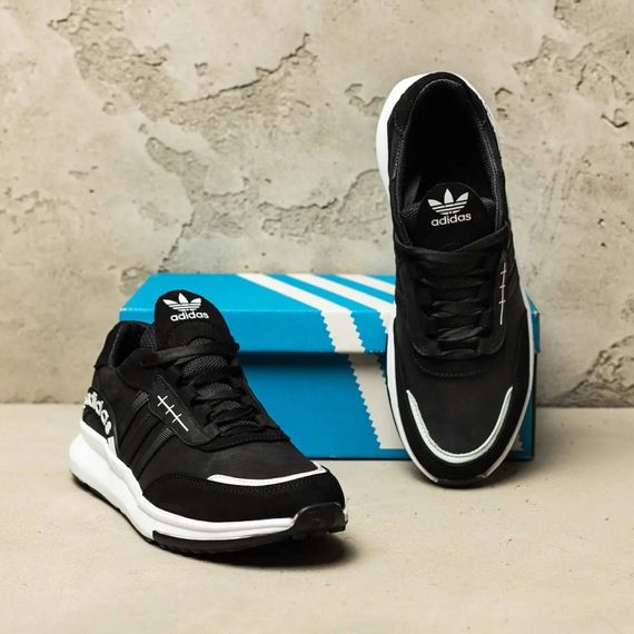 Кросівки шкіряні  Adidas колір чорний, білий | Зображення 7