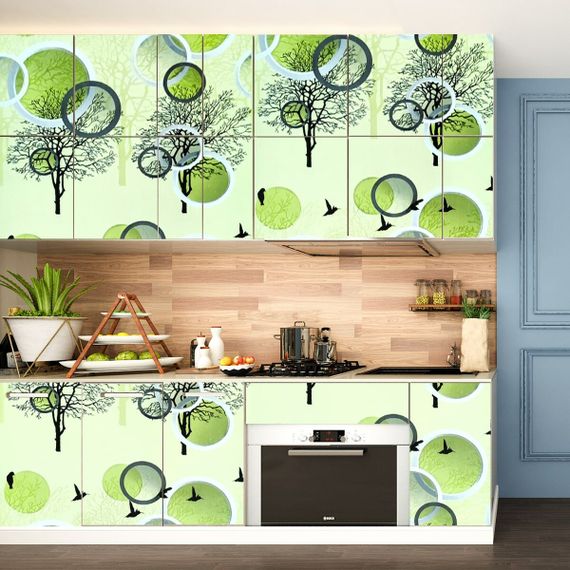 Самоклеюча плівка зелене дерево 0,45х10м SW-00001259 | Зображення 4