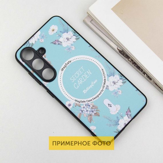 TPU+PC чохол Secret Garden with MagFit для Samsung Galaxy S23 FE Mint | Зображення 2