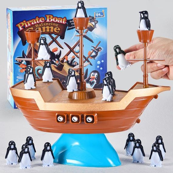 Настільна інтерактивна гра Ummi 707-61 Pirate Boat Balancing Game Brown | Зображення 5