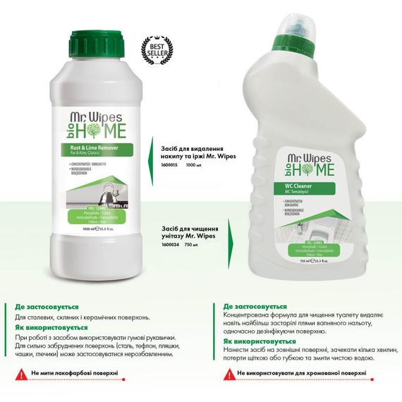 Засіб для чищення унітазу Farmasi Mr. Wipes 750 мл | Зображення 4