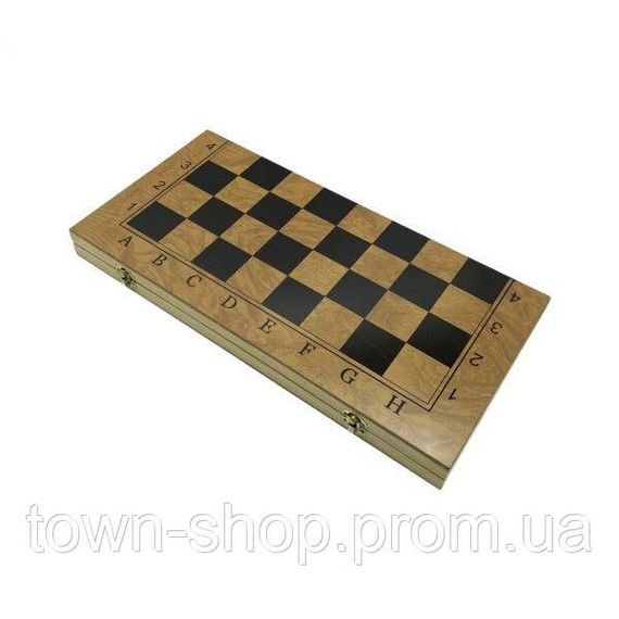Набор настольных игр "Шахматы 3 в 1" Set3 NE-LG-12 нарды, шашки, шахматная доска 40х40 см | Зображення 3