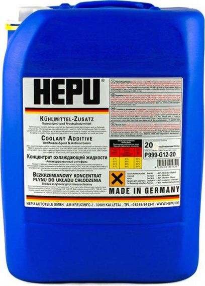 Антифриз Hepu Antifreeze Червоний G12 20л.