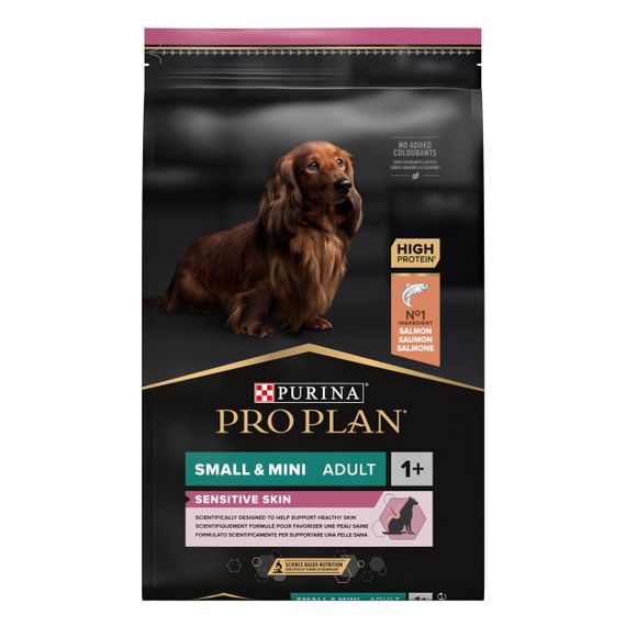 Сухий корм для собак малих порід з лососем Purina Pro Plan Small & Mini Sensitive Skin 3 кг