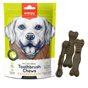 Ласощі для собак Wanpy Toothbrush Chews Chicken з куркою 100 гр